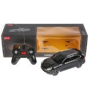 Imagine MASINA CU TELECOMANDA PORSCHE CAYENNE TURBO NEGRU CU SCARA 1 LA 24
