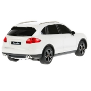 Imagine MASINA CU TELECOMANDA PORSCHE CAYENNE TURBO ALB CU SCARA 1 LA 24