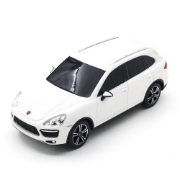 Imagine MASINA CU TELECOMANDA PORSCHE CAYENNE TURBO ALB CU SCARA 1 LA 24