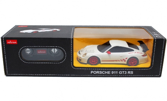 Imagine MASINA CU TELECOMANDA PORSCHE GT3 RS ALB CU SCARA 1 LA 24