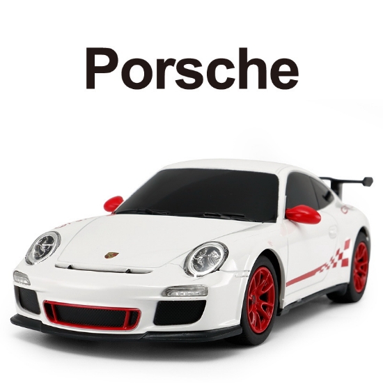 Imagine MASINA CU TELECOMANDA PORSCHE GT3 RS ALB CU SCARA 1 LA 24