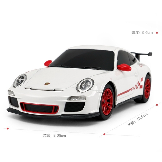 Imagine MASINA CU TELECOMANDA PORSCHE GT3 RS ALB CU SCARA 1 LA 24