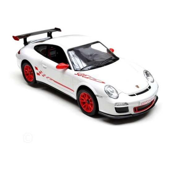 Imagine MASINA CU TELECOMANDA PORSCHE GT3 RS ALB CU SCARA 1 LA 24