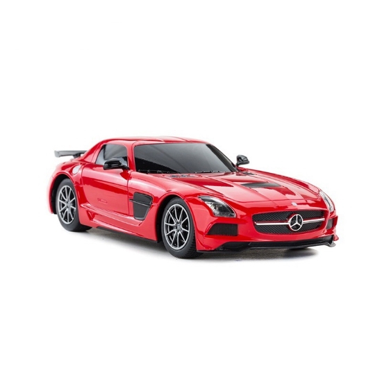 Imagine MASINA CU TELECOMANDA MERCEDES-BENZ SLS AMG ROSU CU SCARA 1 LA 18