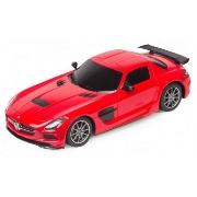 Imagine MASINA CU TELECOMANDA MERCEDES-BENZ SLS AMG ROSU CU SCARA 1 LA 18