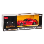 Imagine MASINA CU TELECOMANDA MERCEDES-BENZ SLS AMG ROSU CU SCARA 1 LA 18