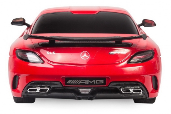 Imagine MASINA CU TELECOMANDA MERCEDES-BENZ SLS AMG ROSU CU SCARA 1 LA 18