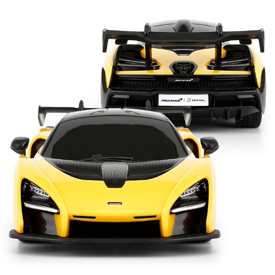 Imagine MASINA CU TELECOMANDA MCLAREN SENNA GALBEN CU SCARA 1 LA 24