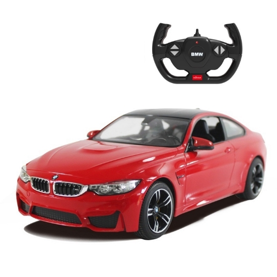 Imagine MASINA CU TELECOMANDA BMW M4 ROSU CU SCARA 1 LA 14