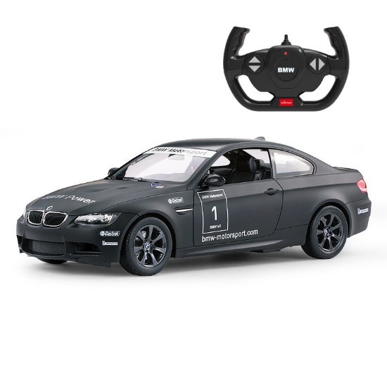 Imagine MASINA CU TELECOMANDA BMW M3 NEGRU CU SCARA 1 LA 14