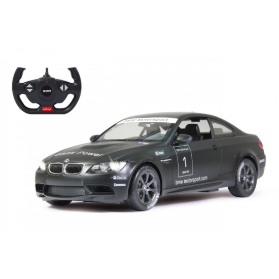 Imagine MASINA CU TELECOMANDA BMW M3 NEGRU CU SCARA 1 LA 14