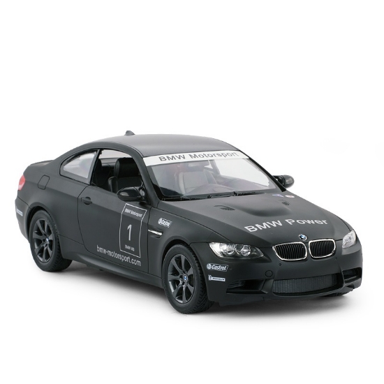 Imagine MASINA CU TELECOMANDA BMW M3 NEGRU CU SCARA 1 LA 14