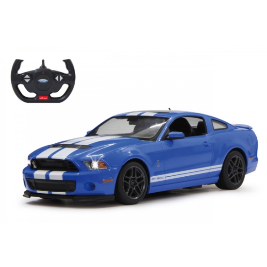 Imagine MASINA CU TELECOMANDA FORD SHELBY GT500 ALBASTRU CU SCARA 1 LA 14