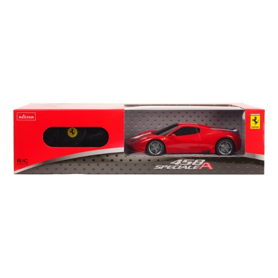 Imagine MASINA CU TELECOMANDA FERRARI 458 SPECIALE ROSU CU SCARA 1 LA 24