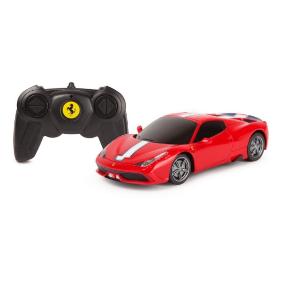Imagine MASINA CU TELECOMANDA FERRARI 458 SPECIALE ROSU CU SCARA 1 LA 24