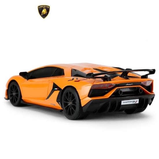 Imagine MASINA CU TELECOMANDA LAMBORGHINI PORTOCALIU CU SCARA 1 LA 24