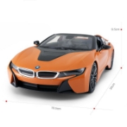 Imagine MASINA CU TELECOMANDA BMW I8 PORTOCALIE SCARA 1 LA 12