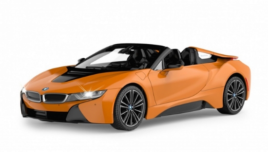 Imagine MASINA CU TELECOMANDA BMW I8 PORTOCALIE SCARA 1 LA 12