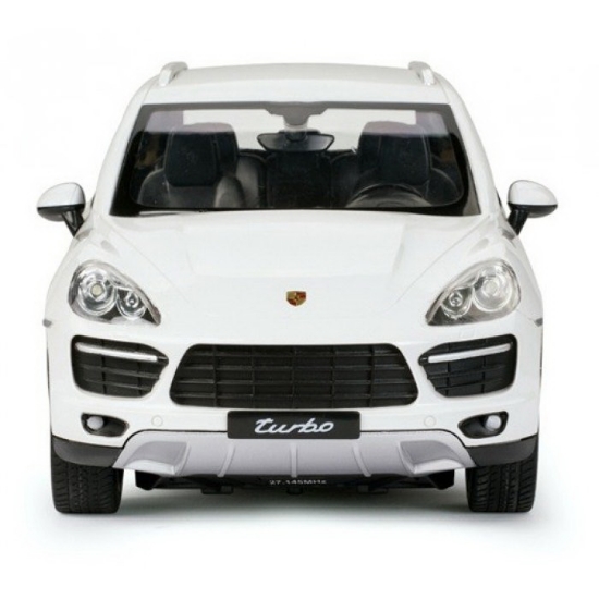 Imagine MASINA CU TELECOMANDA PORSCHE CAYENNE TURBO ALB CU SCARA 1 LA 14