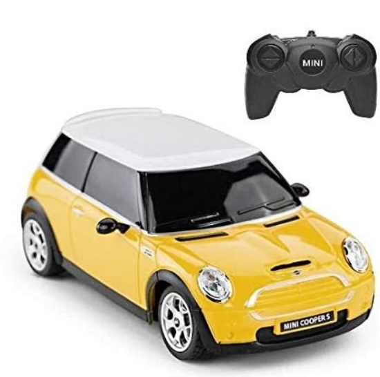 Imagine MASINA CU TELECOMANDA MINI COOPER GALBENA CU SCARA 1 LA 24