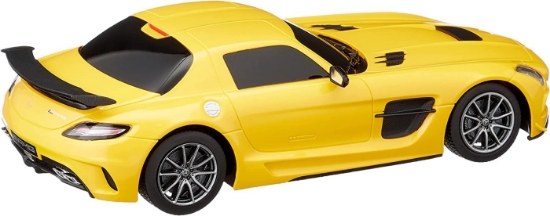 Imagine MASINA CU TELECOMANDA MERCEDES-BENZ SLS AMG GALBENA CU SCARA 1 LA 18