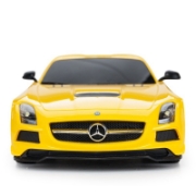 Imagine MASINA CU TELECOMANDA MERCEDES-BENZ SLS AMG GALBENA CU SCARA 1 LA 18