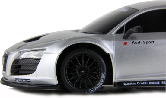 Imagine Mașină cu telecomandă Audi R8 argintiu, scară 1:24