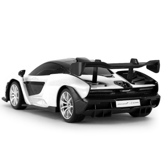 Imagine MASINA CU TELECOMANDA MCLAREN SENNA ALB CU SCARA 1 LA 18