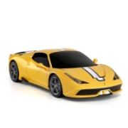 Imagine MASINA CU TELECOMANDA FERRARI 458 SPECIALE A GALBEN CU SCARA 1 LA 24