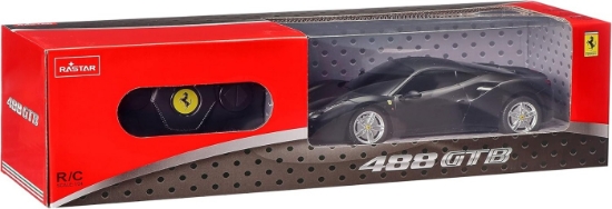 Imagine MASINA CU TELECOMANDA FERRARI 488 GTB NEGRU SCARA 1 LA 24