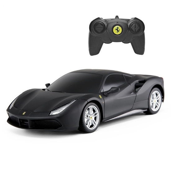 Imagine MASINA CU TELECOMANDA FERRARI 488 GTB NEGRU SCARA 1 LA 24