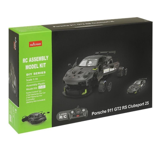 Imagine MASINUTA CONSTRUIBILA CU TELECOMANDA PORSCHE 911 GT2 RS CLUBSPORT 25 SCARA 1 LA 18