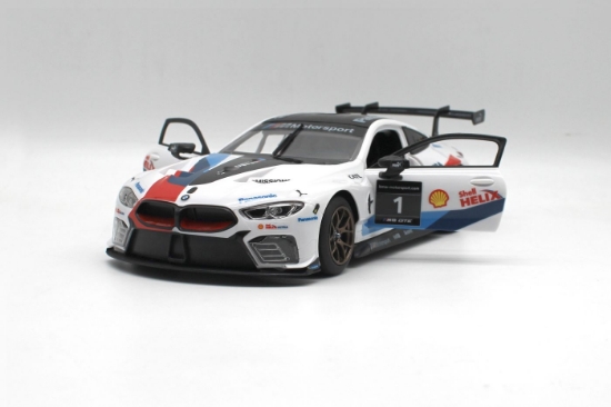 Imagine MASINUTA CONSTRUIBILA CU TELECOMANDA BMW M8 GTE SCARA 1 LA 18