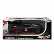 Imagine MASINA CU TELECOMANDA PORSCHE 918 SPYDER WEISSACH NEGRU SCARA 1 LA 14