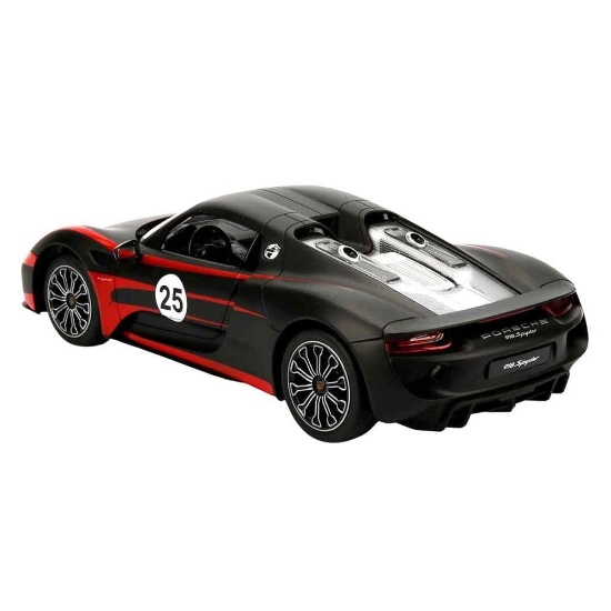 Imagine MASINA CU TELECOMANDA PORSCHE 918 SPYDER WEISSACH NEGRU SCARA 1 LA 14