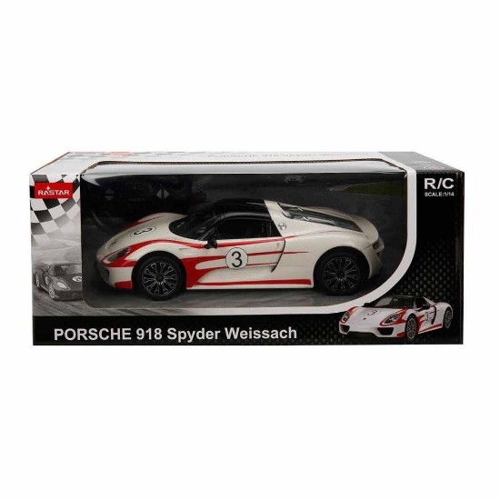 Imagine MASINA CU TELECOMANDA PORSCHE 918 SPYDER WEISSACH ALB SCARA 1 LA 14