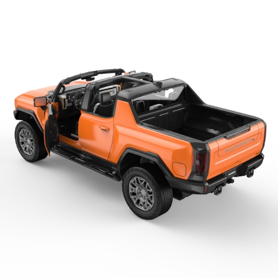 Imagine MASINA CU TELECOMANDA GMC HUMMER EV PORTOCALIU SCARA 1 LA 16