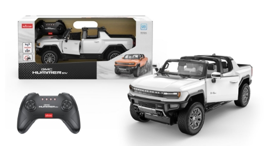 Imagine MASINA CU TELECOMANDA GMC HUMMER EV ALB SCARA 1 LA 16