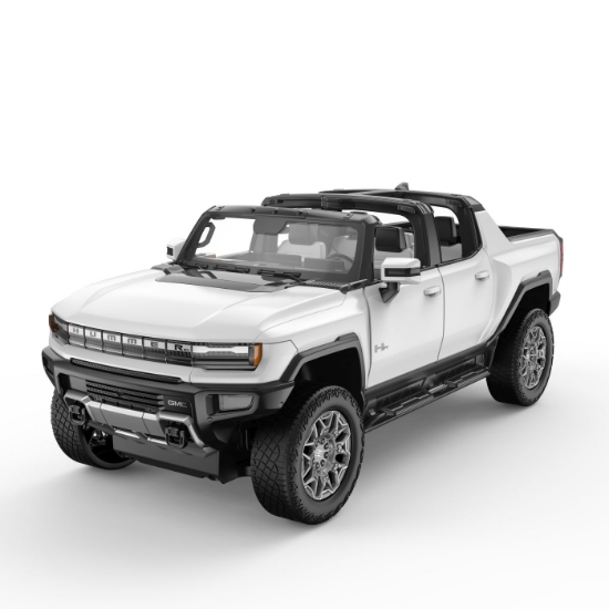 Imagine MASINA CU TELECOMANDA GMC HUMMER EV ALB SCARA 1 LA 16