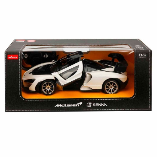 Imagine MASINA CU TELECOMANDA MCLAREN SENNA ALB SCARA 1 LA 14