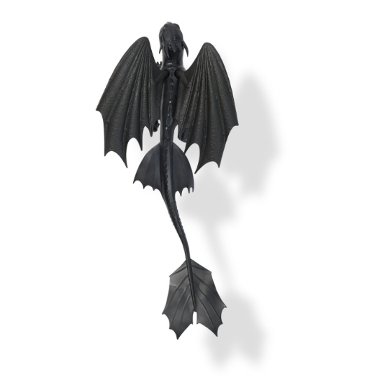 Imagine CUM SA ITI DRESEZI DRAGONUL FIGURINA DRAGON TOOTHLESS CU ARIPI MOBILE 20CM