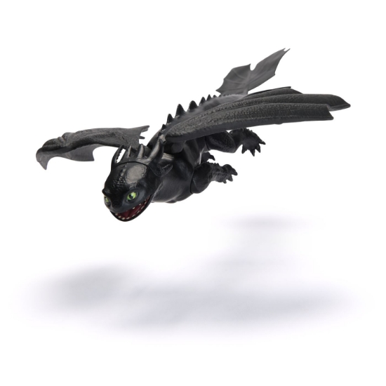 Imagine CUM SA ITI DRESEZI DRAGONUL FIGURINA DRAGON TOOTHLESS CU ARIPI MOBILE 20CM