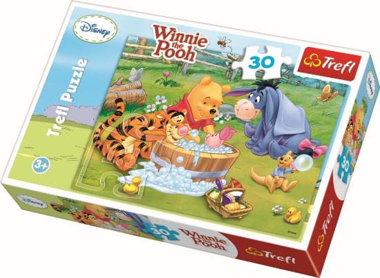 Imagine Puzzle Trefl 30 Piglet face o băiță