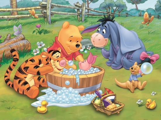 Imagine Puzzle Trefl 30 Piglet face o băiță