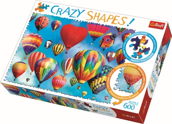 Imagine Puzzle Trefl 600 cu piese ciudate – Baloane colorate