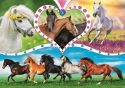 Imagine Puzzle Trefl 200 Frumoșii cai