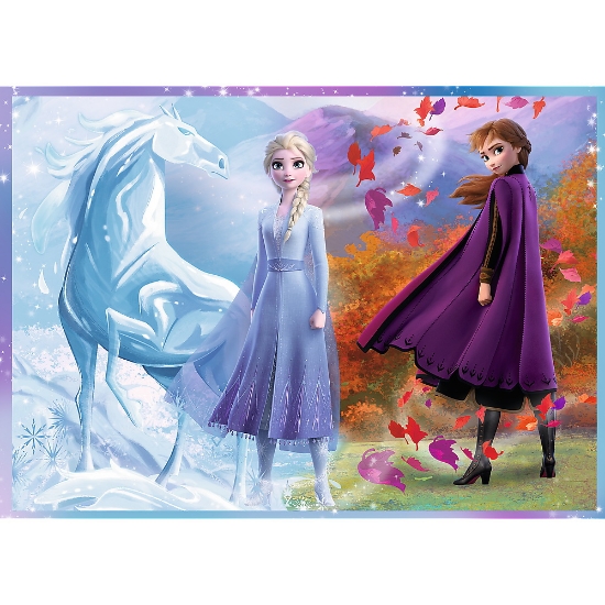 Imagine Puzzle Trefl 4in1 Frozen 2 – Călătorie către necunoscut