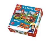 Imagine Puzzle Trefl 2in1 Memo Pompierii în acțiune