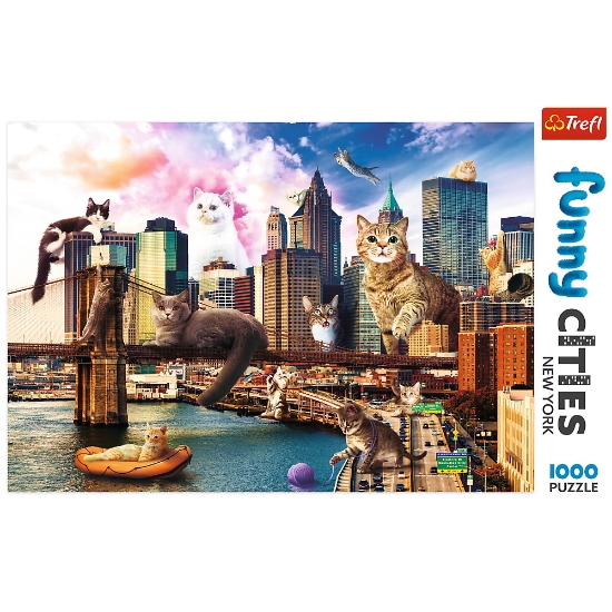 Imagine Puzzle Trefl 1000 Pisicuțe la New York