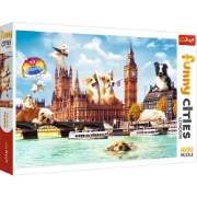 Imagine Puzzle Trefl 1000 Căţeluşi la Londra